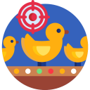 interface,entertainment,target,gaming,game,shooting,targeting,fairground,circular target,shooting target,duck,shot,shooting game,shoot duck